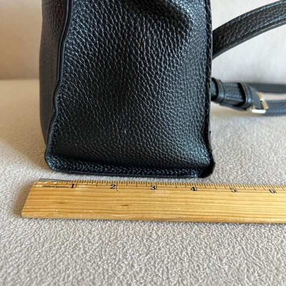 Steve Madden Hobo Bmelisa Shoulder Purse Satch Black Silver Faux Leather Cross B - Picture 4 of 11